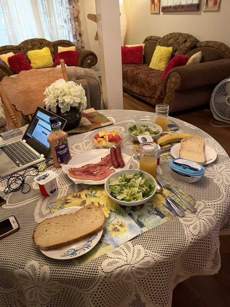 ロサンゼルスB&Bでの朝食