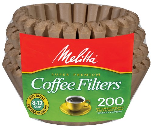 コーヒーフィルター Melitta メリタ 8から12カップ用 バスケットタイプ 200枚